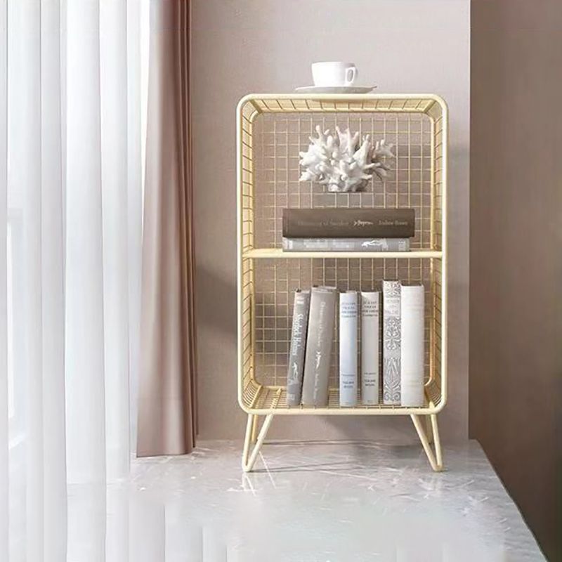 Modern Standard Bookcase Home Office Metal Bookshelf with Shelves