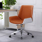 Armless Desk Chair Modern Adjustable Seat Height Slide Chair with Wheels