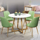 Glam 1/4/5/6 Pieces Dining Set Round Stone Dining Table for Dining Room Clearhalo 'Dining Room Sets' 'Dining Tables & Seating' 'dining_room_set' 'furn' 'furn_dining_room_set' 'Furniture' 'furniture_dining_room_set' 'Kitchen & Dining Furniture' 1200x1200_a6061c33-5bc9-49ea-8c14-463d9ef54129