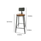 Industrial Rectangle Bar Table Set 1/6 Pieces Solid Wood Fixed Counter Table Clearhalo 'Bar Furniture' 'furn' 'furn_home_bar_bar_sets' 'Furniture' 'Home Bars & Bar Sets' 'home_bar_bar_sets' 'Kitchen & Dining Furniture' 1200x1200_a60640cb-84de-49d1-86b6-e7032a9f8879