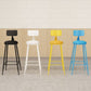 Matte Finish Iron Bar Stool Industrial Low Back Milk Tea Shop Stool Clearhalo 'Bar Furniture' 'Bar Stools' 'bar_stools' 'furn' 'furn_bar_stools' 'Furniture' 'furniture_bar_stools' 'Kitchen & Dining Furniture' 1200x1200_a6073eed-8fe8-4e5b-ba34-94f4d0bae22e