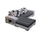 Contemporary Pillow Top Arm Sofa with Storage Adjustable Backrest Pillow Sofa Clearhalo 'furn' 'furn_sectionals' 'Furniture' 'furniture_sectionals' 'kitchen' 'kitchen_sectionals' 'Living Room Furniture' 'Sectionals' 1200x1200_a608c3a7-6b4d-40ef-814c-f79a29952faf