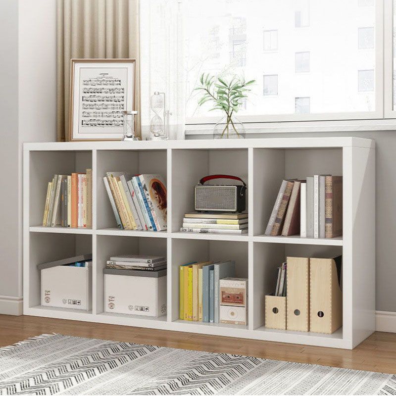 Contemporary Engineered Wood Bookshelf Closed Back Shelf Bookcase for Home