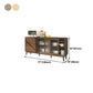 3-Drawer Rubber Wood Sideboard Modern Adjustable Shelving Credenza for Living Room Clearhalo 'buffet_sideboard' 'Buffets & Sideboards' 'Furniture' 'furniture_buffet_sideboard' 'Kitchen & Dining Furniture' 1200x1200_a60a7eb7-865e-4888-a2fb-29b80481f9e6