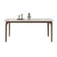 Rectangle Industrial Dining Table White Tone Fixed Table with Sintered Stone Clearhalo ' dining_table' 'Dining Tables & Seating' 'Dining Tables' 'furn' 'furn_dining_table' 'Furniture' 'furniture_dining_table' 'Kitchen & Dining Furniture' 'kitchen&dining_furn' 'kitchen' 'kitchen_dining_table' 1200x1200_a60b1241-1d0f-479b-8644-271ec2017ddc