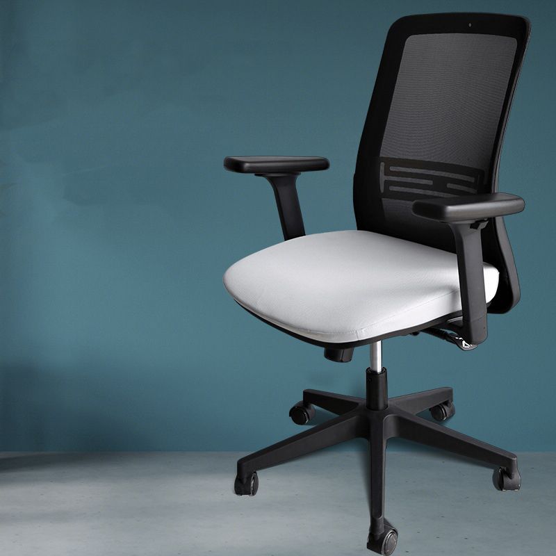 Contemporary Arm Chair Adjustable Seat Height Swivel Office Chair Clearhalo 'furn' 'furn_office_chair' 'Furniture' 'Office Chairs' 'Office Furniture' 'office_chair' 1200x1200_a60d28d0-1ab3-42c0-9138-ccbeb703d605