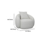 Curved Wool Sofa White Contemporary Sloped Armed Sofa - 33.46" D Clearhalo 'furn' 'furn_sofas' 'Furniture' 'Living Room Furniture' 'Sofa' 'sofas' 1200x1200_a60d5ce2-da5e-45ef-916e-f764619e5338