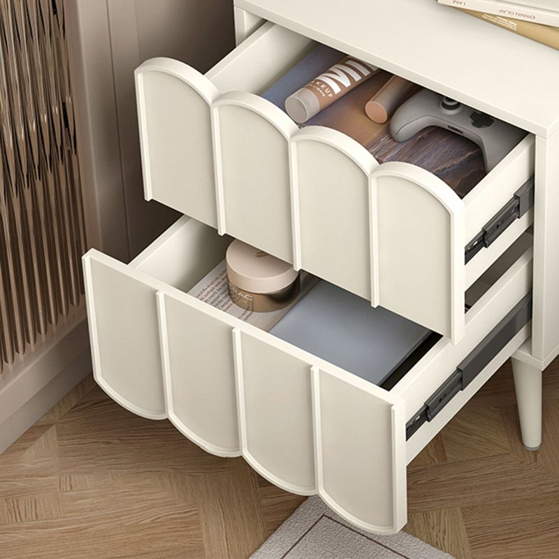 Modern bed nachtkastje faux houten accent tafel nachtkastje met laden