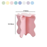 Scandinavian Wooden Coffee Table Free Form Pedestal Cocktail Table Set for Home