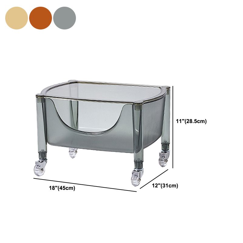 Libreria in plastica multilivello da 12,2 "libreria sullo scaffale standard per home office