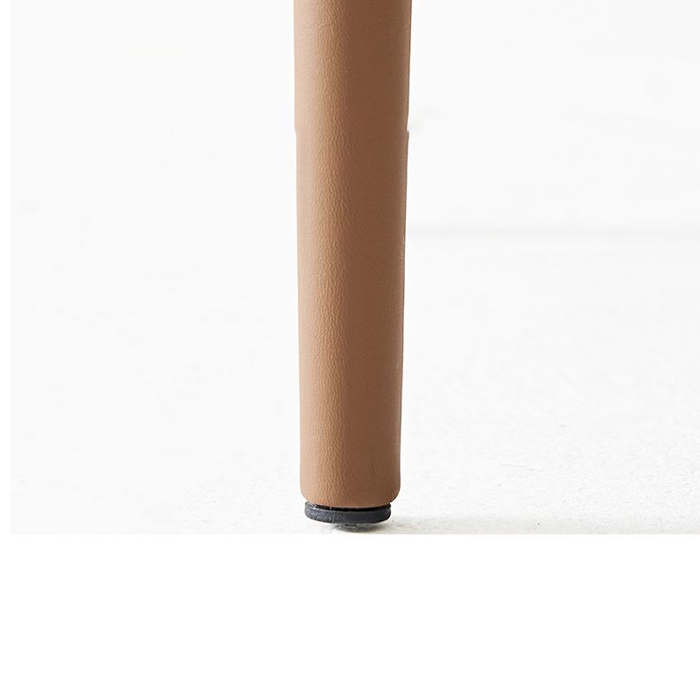 Silla de cena sin brazo de cuero con faux de faux