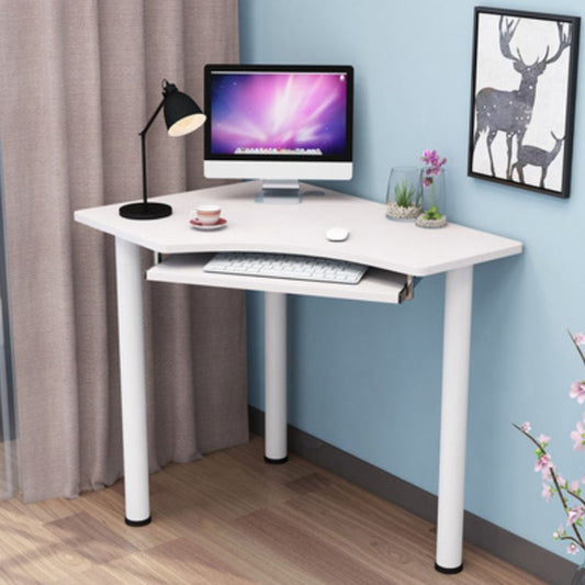 Parsons Modern Wood Writing Desk Clavier Clavier Clavier White Corner Office Bureau pour la maison