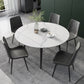 Modern Scalable Dinette Set 1/4/5/6 Pieces Round Sintered Stone Top Dining Table Set Clearhalo 'Dining Room Sets' 'Dining Tables & Seating' 'dining_room_set' 'furn' 'furn_dining_room_set' 'Furniture' 'furniture_dining_room_set' 'Kitchen & Dining Furniture' 1200x1200_a614d2ed-455d-4de4-bc2b-6285848f4ed8
