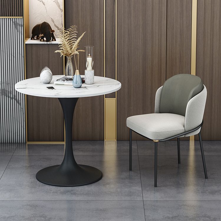 Modern 1/2/4 Pieces Dining Set Round Sintered Stone Dining Table Set Clearhalo 'Dining Room Sets' 'Dining Tables & Seating' 'dining_room_set' 'furn' 'furn_dining_room_set' 'Furniture' 'furniture_dining_room_set' 'Kitchen & Dining Furniture' 1200x1200_a615903f-465b-42dc-8903-cddd9126b949