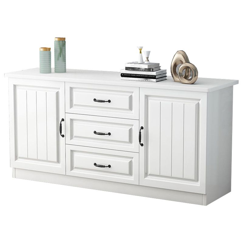 Mueble para TV de 2 puertas de madera estilo escandinavo Consola para TV con estante