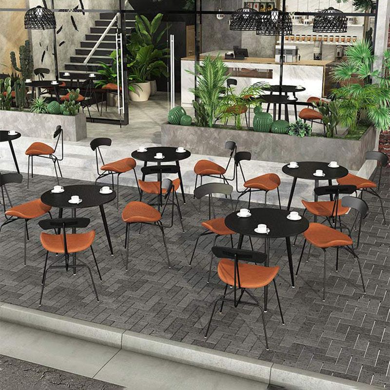 Industrial Open Back Armless Dining Chairs Leather Dining Side Chair Clearhalo ' kitchen&dining_furn' 'Dining Chairs' 'Dining Tables & Seating' 'dining_chair' 'Furniture' 'furniture_dining_chair' 'Kitchen & Dining Furniture' 'kitchen' 1200x1200_a6167c5c-e0fb-4014-ad91-3ee04b77d6bf