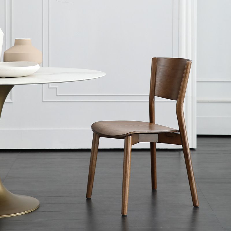 Contemporary Wood Dining Room Chair Armless Open Back Dining Side Chair Clearhalo ' kitchen&dining_furn' 'Dining Chairs' 'Dining Tables & Seating' 'dining_chair' 'furn' 'furn_dining_chair' 'Furniture' 'furniture_dining_chair' 'Kitchen & Dining Furniture' 'kitchen' 1200x1200_a6183808-fc3c-42ff-ae2c-fc033f7a9a03