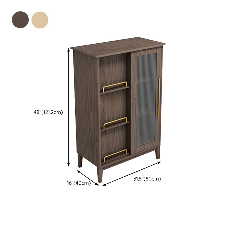 Glam Antique Finish Shelf BOEKKAST standaardboekplank met planken