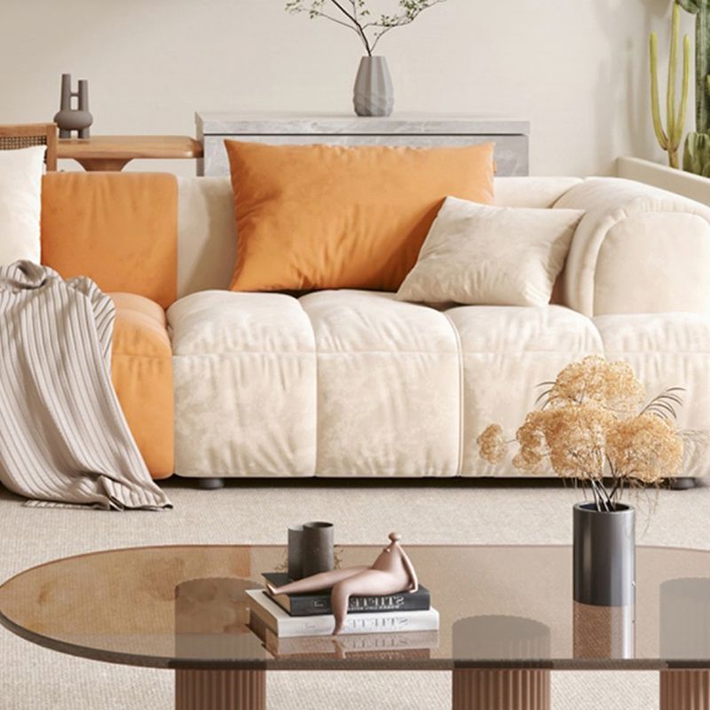 25.6 "H divano scandinavo sezionale a forma di forma a forma di livello