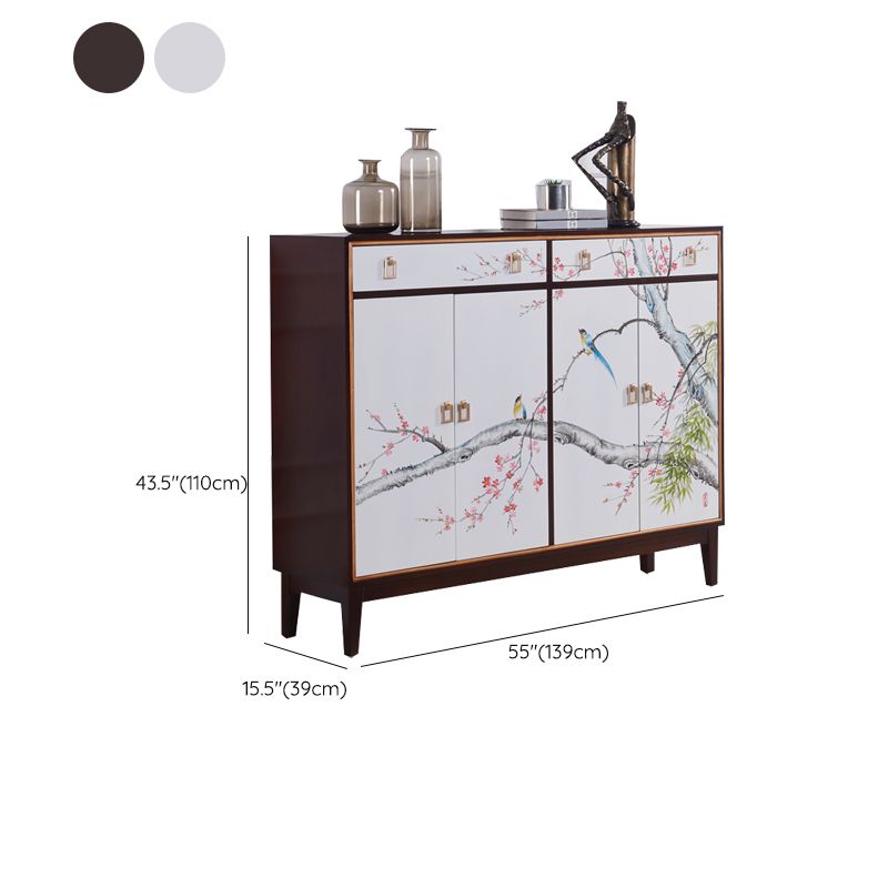 Armadietto di sideboard in legno massiccio con cassetti tavolo da sideboard contemporanei