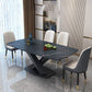 Industrial Dining Room Table Stone Rectangle Dinette Table for Dining Room Clearhalo 'Dining Tables & Seating' 'Dining Tables' 'dining_table' 'furn' 'furn_dining_table' 'Furniture' 'Kitchen & Dining Furniture' 1200x1200_a61bec18-4820-4e4b-a13a-ec22726cb83d