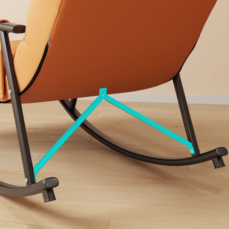 Sedia a dondolo pigro singola sedia da bosco di divani interni per camera da letto