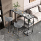 Industrial Stone Bar Dining Table Rectangle Bar Dining Table with Sled Base Clearhalo 'Bar Furniture' 'Bar Tables' 'bar_tables' 'furn' 'furn_bar_tables' 'Furniture' 'Kitchen & Dining Furniture' 1200x1200_a61e1f60-052f-4c5c-881a-eb148a10ce1f