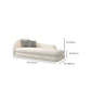 French Country One Armed Chaise, Wool Round Arms Accent Chair Clearhalo 'Chairs & Seating' 'Chaise Lounge' 'chaise_lounge' 'furn' 'furn_chaise_lounge' 'Furniture' 'Living Room Furniture' 1200x1200_a61eb5f9-c661-4fd9-88dd-3637f2f018b5