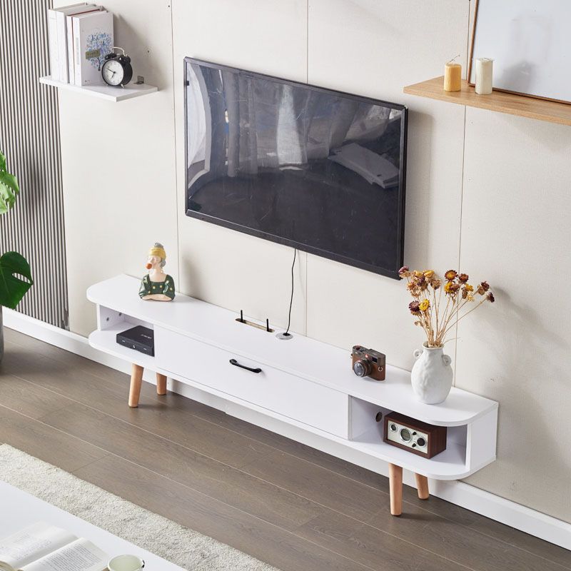 Wooden Media Console TV Stand Contemporary TV Media Stand with Door Clearhalo 'furn' 'furn_tv_stands_entertainment_centers' 'Furniture' 'Living Room Furniture' 'TV Stands & Entertainment Centers' 'TV Stands & Media Storage Furniture' 'tv_stands_entertainment_centers' 1200x1200_a61f1b24-e661-44cc-8a13-b8ef9a3134e2