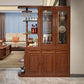Bar Pulls Traditional Solid Wood Shelves Included Accent Cabinet