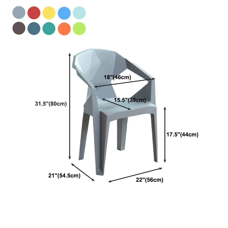 Nordic Chairs Dining Arm Chairs for Kitchen with Plastic Legs Clearhalo 'Dining Chairs' 'Dining Tables & Seating' 'dining_chair' 'furn' 'furn_dining_chair' 'Furniture' 'furniture_dining_chair' 'Kitchen & Dining Furniture' 1200x1200_a621a3df-2fcc-405b-84c4-bb9fc249f92f