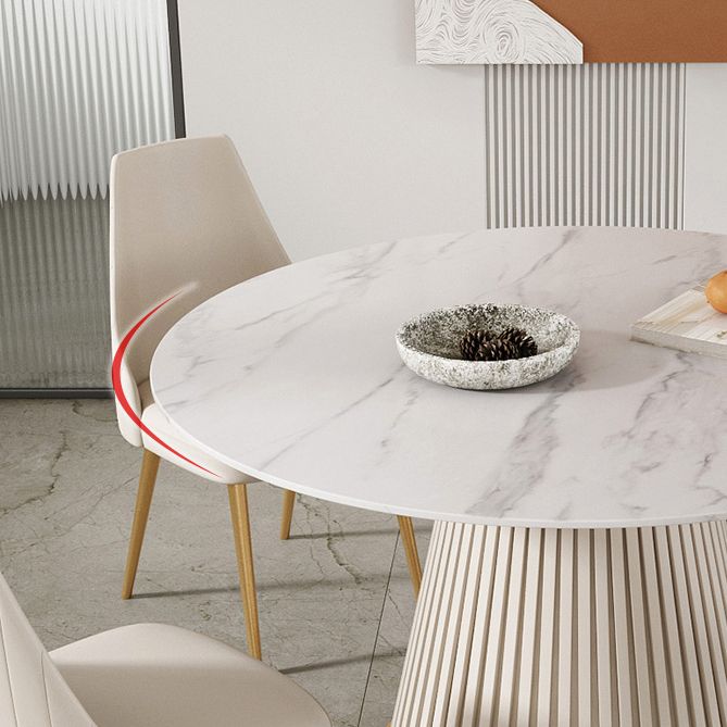 Sintered Stone Dining Table Round Dining Table with Metal Base Clearhalo 'Dining Tables & Seating' 'Dining Tables' 'dining_table' 'furn' 'furn_dining_table' 'Furniture' 'furniture_dining_table' 'Kitchen & Dining Furniture' 'kitchen' 'kitchen_dining_table' 1200x1200_a6223733-e194-4d8a-9c6d-0ba53eb71142