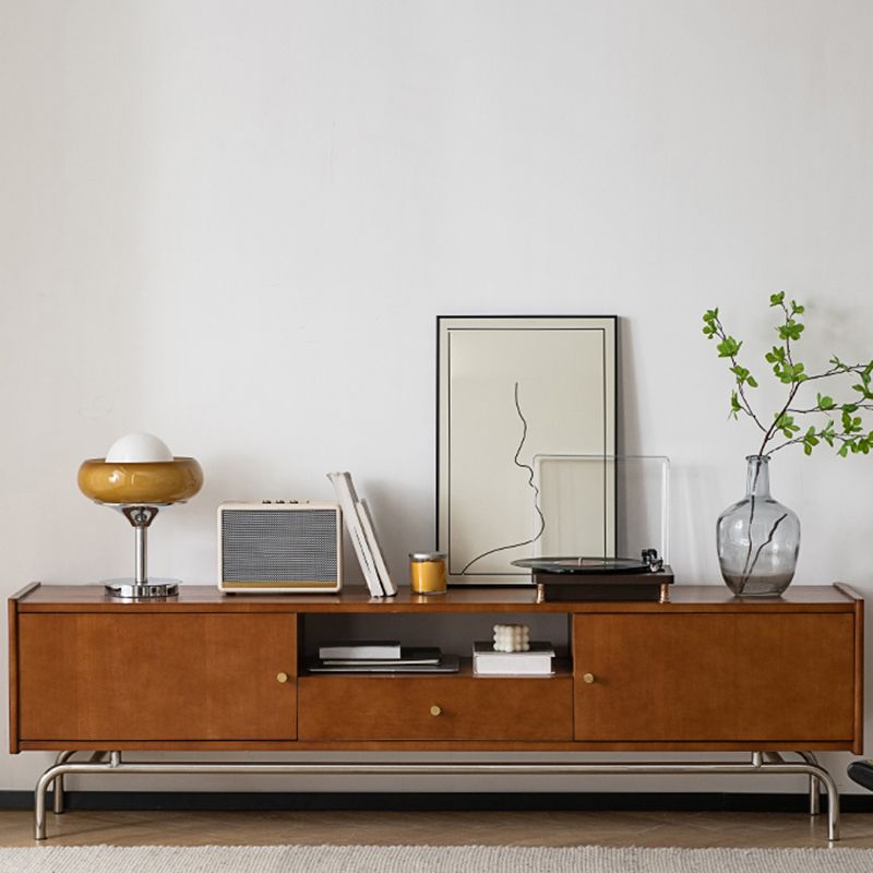 Modern TV Console Solid Wood Media Console TV Stand with Drawer Clearhalo 'furn' 'furn_tv_stands_entertainment_centers' 'Furniture' 'Living Room Furniture' 'TV Stands & Entertainment Centers' 'TV Stands & Media Storage Furniture' 'tv_stands_entertainment_centers' 1200x1200_a6237136-cab3-4958-907c-db2fbb570388