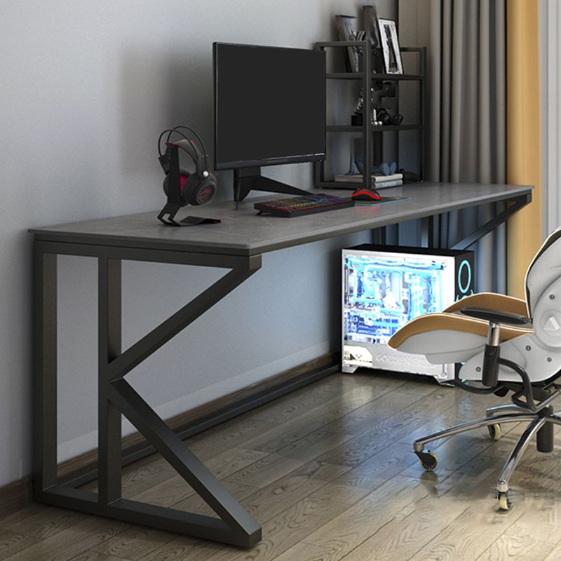 Escritorio de escritura industrial de piedra escritorio de juego rectangular para el hogar