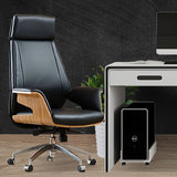 Modern Armless Office Chair Leather Adjustable Seat Height Desk Chair with Wheels Clearhalo 'furn' 'furn_office_chair' 'Furniture' 'Office Chairs' 'Office Furniture' 'office_chair' 1200x1200_a625041c-2b1e-4c39-b445-22649e2b754d