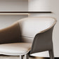 Moderne gestoffeerde gaststoel Faux Leather Dining Arm stoel