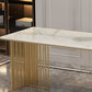 Traditional Luxury Dining Table Sintered Stone Table with Gold Frame for Home Use Clearhalo ' dining_table' 'Dining Tables & Seating' 'Dining Tables' 'furn' 'furn_dining_table' 'Furniture' 'furniture_dining_table' 'Kitchen & Dining Furniture' 'kitchen&dining_furn' 'kitchen' 'kitchen_dining_table' 1200x1200_a627fb9e-66b1-43a8-ad95-c40893df3720