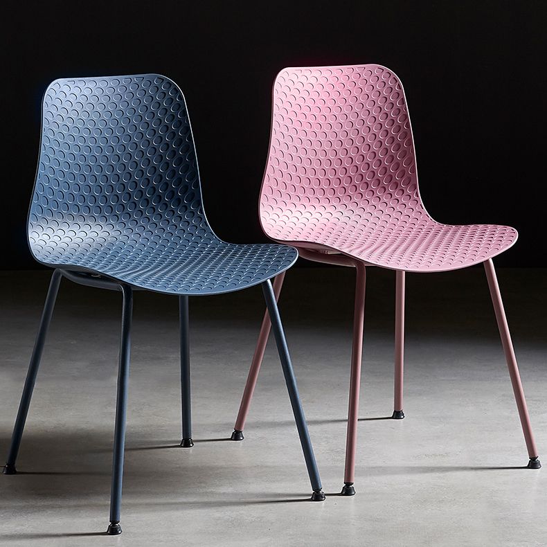 Contemporary Metal Dining Room Chairs Plastic Dining Armless Chair for Restaurant Use Clearhalo ' kitchen&dining_furn' 'Dining Chairs' 'Dining Tables & Seating' 'dining_chair' 'furn' 'furn_dining_chair' 'Furniture' 'furniture_dining_chair' 'Kitchen & Dining Furniture' 'kitchen' 1200x1200_a6287315-3471-4807-b877-7e5c3973b1c1