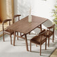 Table à manger rectangulaire en panneaux de fibres de densité moyenne, pour salle à manger