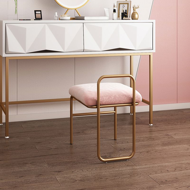 Nordic Style Metal Dining Chair Velvet Armless Single Dining Chair for Home Use Clearhalo ' kitchen&dining_furn' 'Dining Chairs' 'Dining Tables & Seating' 'dining_chair' 'furn' 'furn_dining_chair' 'Furniture' 'furniture_dining_chair' 'Kitchen & Dining Furniture' 'kitchen' 1200x1200_a62e5420-8fa9-48ad-8587-985331e4f7b4