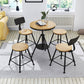 Modern 1/5 Pieces Dining Set Round Wood Dining Table Set for Dining Room