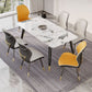 Glam Leather Dining Chair Wingback Side Furniture in Matte Finish for Indoor Clearhalo 'Dining Chairs' 'Dining Tables & Seating' 'dining_chair' 'furn' 'furn_dining_chair' 'Furniture' 'Kitchen & Dining Furniture' 1200x1200_a62f03c5-297f-47d3-8691-4b0c4c57a3bd