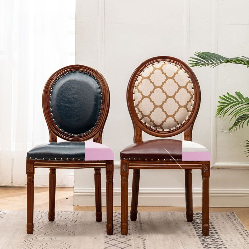 Wooden Dining Side Chairs Victorian Style King Louis Back Side Chair, 20'' Wide Clearhalo ' kitchen&dining_furn' 'Dining Chairs' 'Dining Tables & Seating' 'dining_chair' 'furn' 'furn_dining_chair' 'Furniture' 'furniture_dining_chair' 'Kitchen & Dining Furniture' 'kitchen' 1200x1200_a62f0f6d-a257-459f-ac91-cd361f15d714