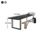 Rectangle Industrial Dining Table Solid Wood Double Pedestal Table with Metal Base Clearhalo ' dining_table' 'Dining Tables & Seating' 'Dining Tables' 'furn' 'furn_dining_table' 'Furniture' 'furniture_dining_table' 'Kitchen & Dining Furniture' 'kitchen&dining_furn' 'kitchen' 'kitchen_dining_table' 1200x1200_a6317d1a-4bb6-4dcd-9168-89e07a89148b