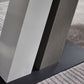 Rectangle Stone Top Dining Table Metal Pedestal Dining Table for Dining Room Clearhalo 'Dining Tables & Seating' 'Dining Tables' 'dining_table' 'furn' 'furn_dining_table' 'Furniture' 'Kitchen & Dining Furniture' 1200x1200_a633feb1-49b6-42e1-ad04-93aa5ef4783f