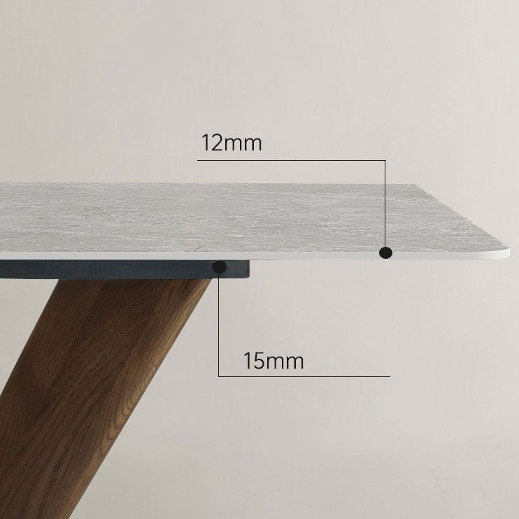 Set di tavoli da pranzo in pietra grigio moderno 1/4/5 pezzi set da pranzo con sedie in pelle