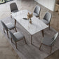 Modern Rectangle Sintered Stone Top Dining Set 1/4/5/7 Pieces Dining Table with Chairs Clearhalo 'Dining Room Sets' 'Dining Tables & Seating' 'dining_room_set' 'furn' 'furn_dining_room_set' 'Furniture' 'furniture_dining_room_set' 'Kitchen & Dining Furniture' 1200x1200_a636b458-776c-4e78-a6b3-5f9c654a6668