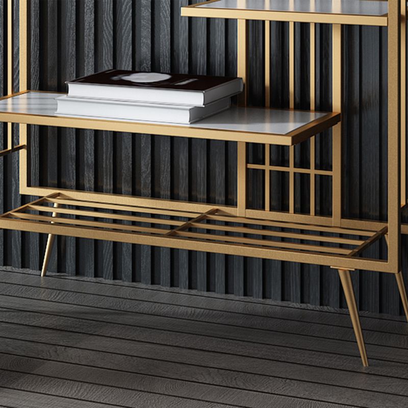 Libreria glam metal etagere scaffale per la sala di studio 70,9 "h x 11,8" w