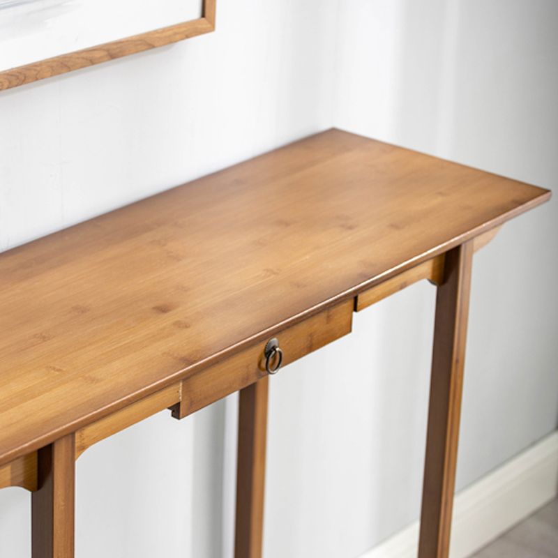 12" Wide Mid-Century Modern Console Table Solid Wood Console Sofa Table Clearhalo 'Console Tables' 'console_tables' 'Entry & Mudroom Furniture' 'furn' 'furn_console_tables' 'Furniture' 1200x1200_a6384f26-7712-483e-a761-081f5016309a