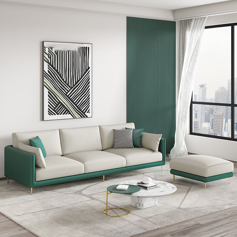 Faux Leather 3-seater Living Room Standard Cushions Glam Sofa Clearhalo 'furn' 'furn_sofas' 'Furniture' 'Living Room Furniture' 'Sofa' 'sofas' 1200x1200_a638c813-0a37-4cb8-aa36-610069b527a0